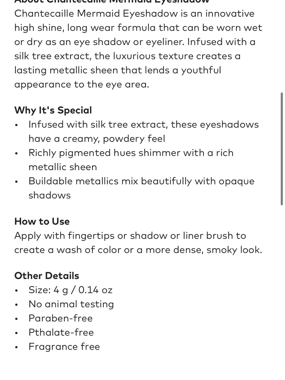 Chantecaille Mermaid Shimmering Copper Cream-to-Powder Eyeshadow